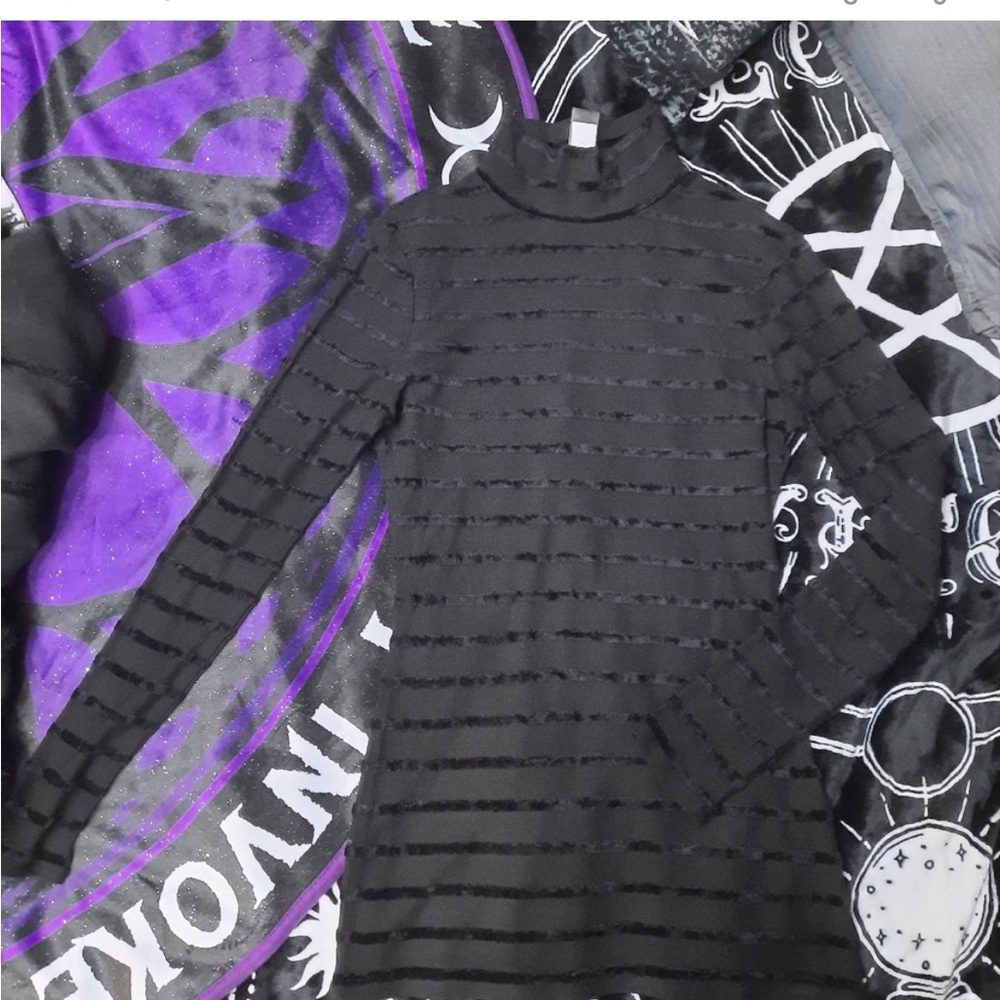 Goth stripped top